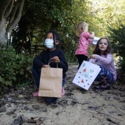 Children exploring outdoors at miriam p. Brenner children's museum, engaging in educational activiti.
