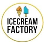 Logo of ice cream factory at miriam p. Brenner children's museum.