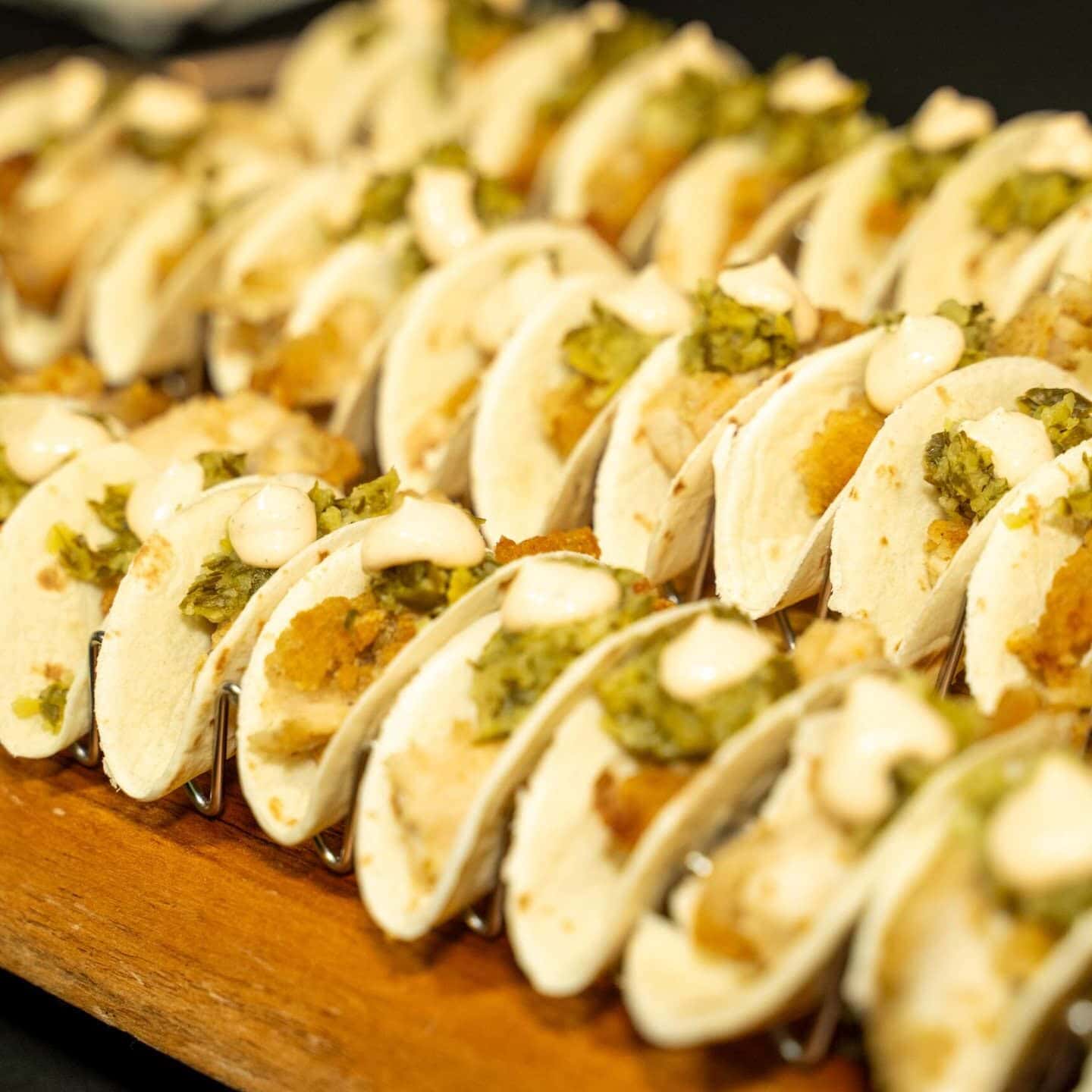 Delicious tacos served at miriam p. Brenner children's museum gala event.