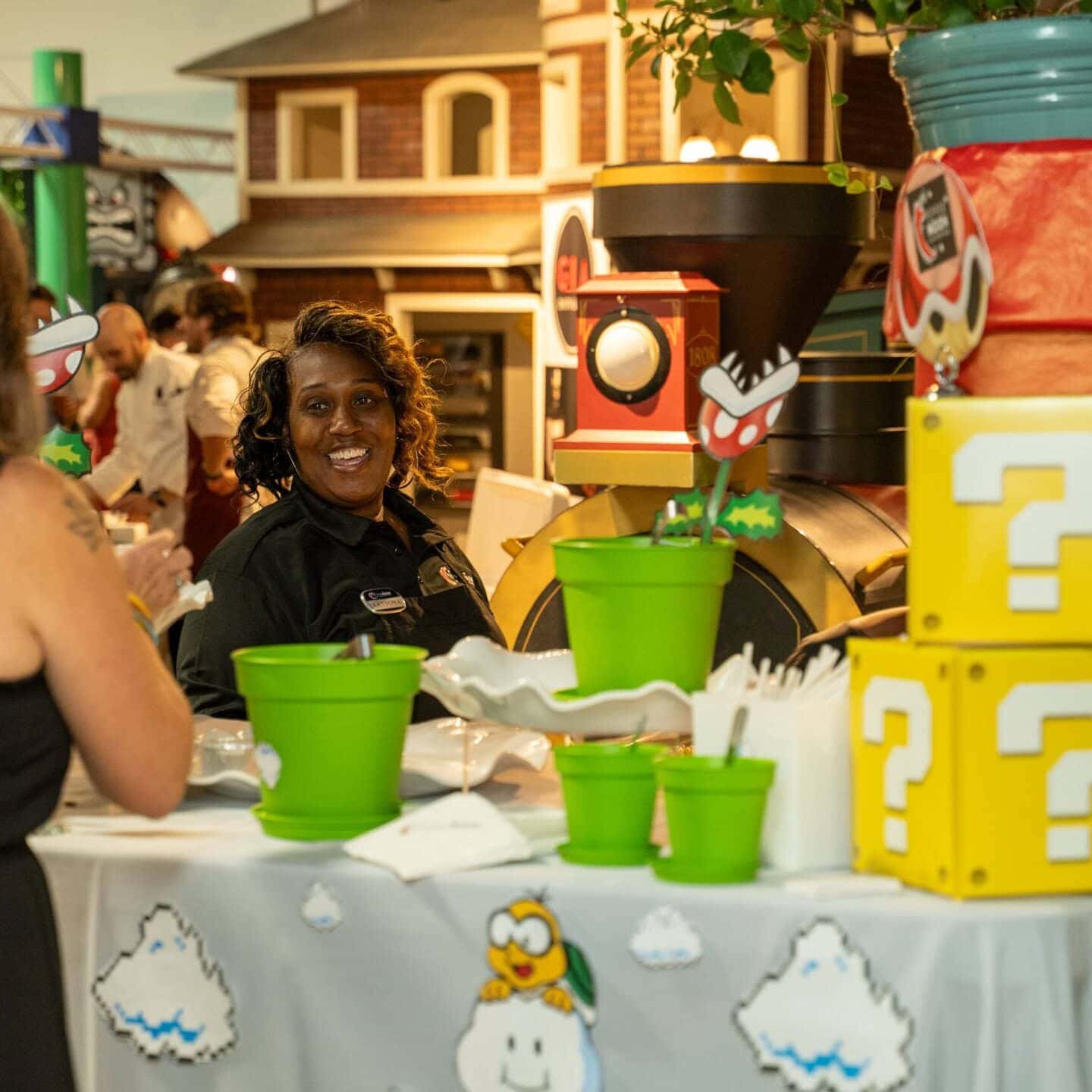 Children enjoying interactive games at miriam p. Brenner children's museum gala event.