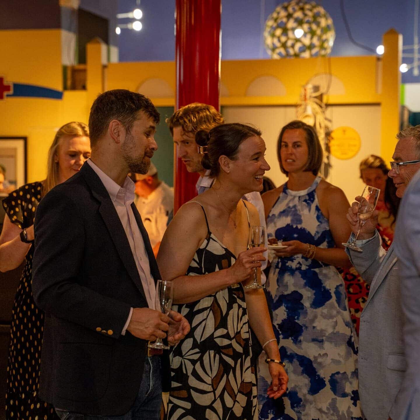 Guests enjoying the miriam p. Brenner children's museum gala event.