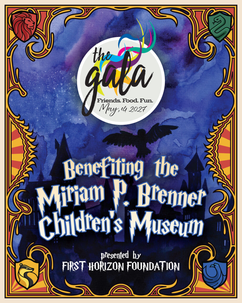 Miriam P. Brenner Children'S Museum Gala Event poster for miriam p. Brenner children's museum gala with colorful design and date.